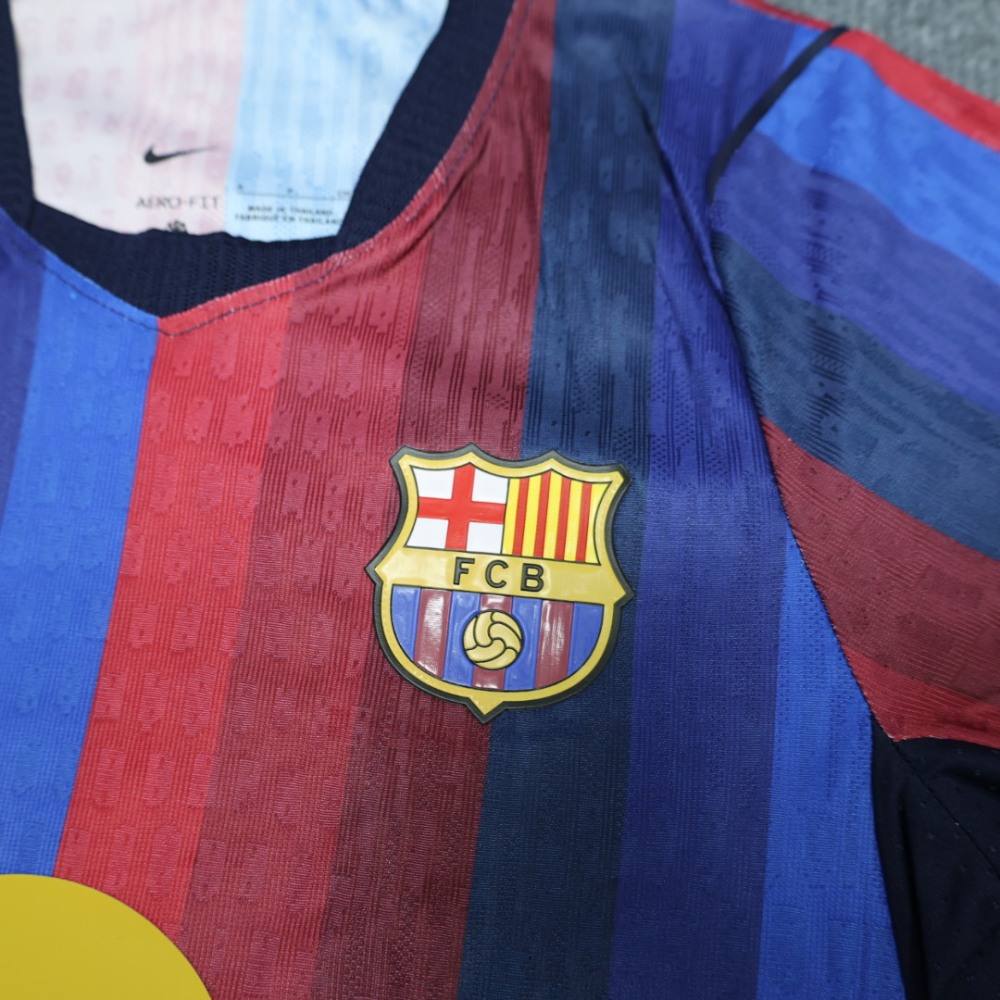 26-27 Barcelona Home Soccer Kds Kit Jersey+Shorts Player Version
