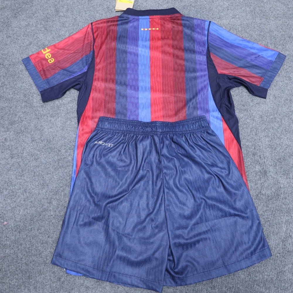 26-27 Barcelona Home Soccer Kds Kit Jersey+Shorts Player Version