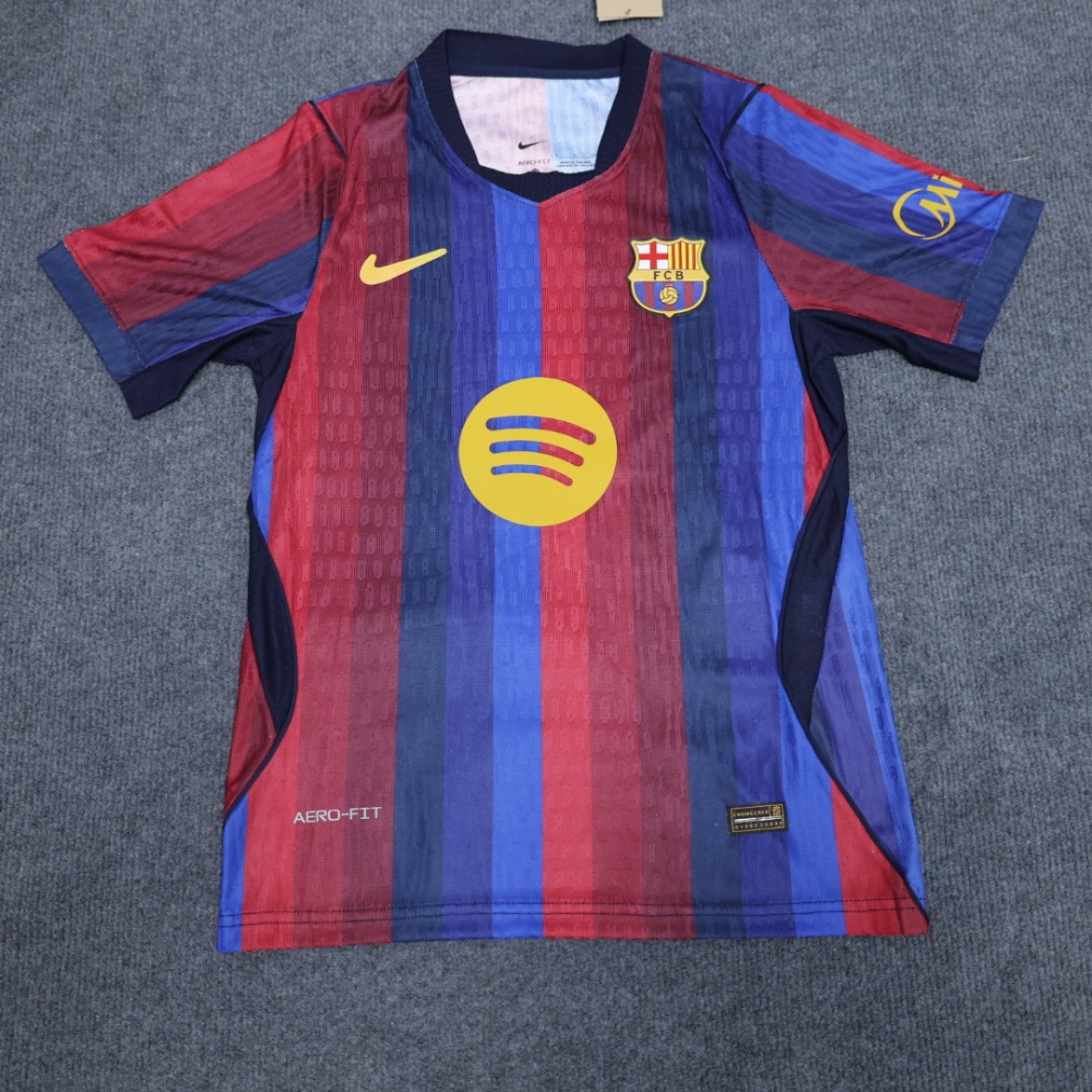 26-27 Barcelona Home Soccer Kds Kit Jersey+Shorts Player Version