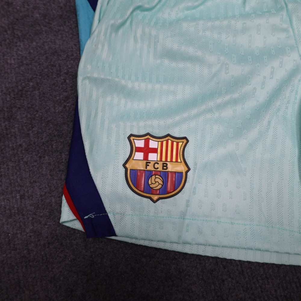 26-27 Barcelona Second Away Soccer Kds Kit Jersey+Shorts Player Version