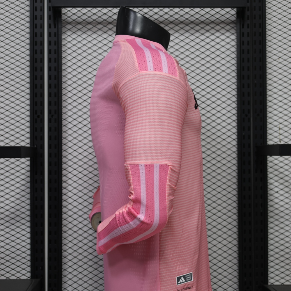 26-27 Inter Miami CF Home Soccer Jersey Player Version Long Sleeve