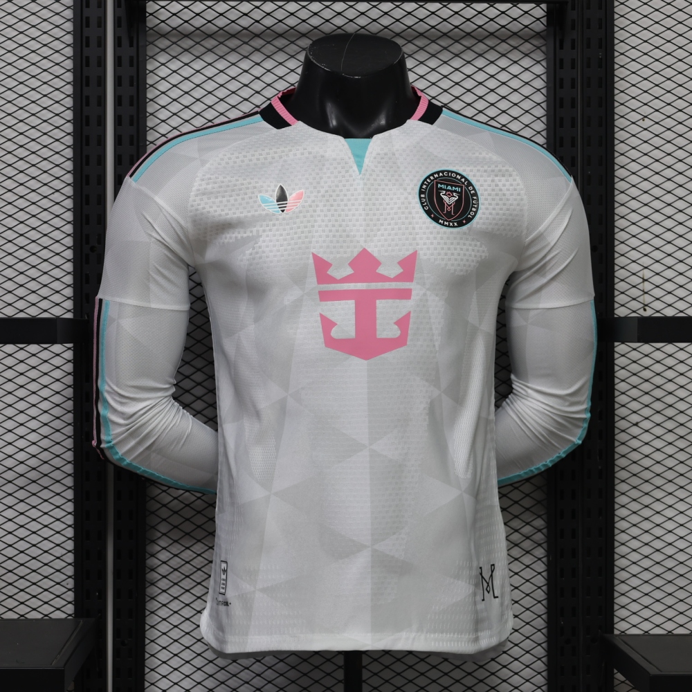 26-27 Inter Miami CF Away Soccer Jersey Player Version Long Sleeve