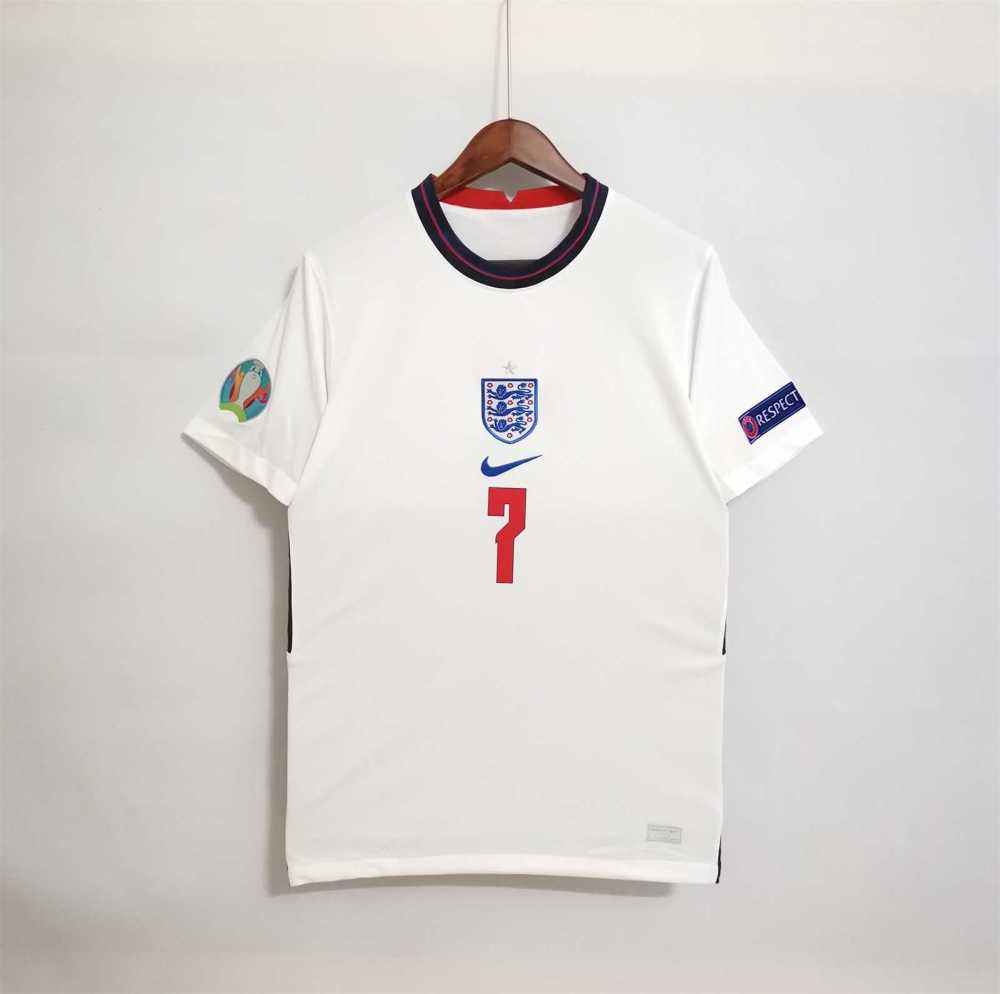 2020 England Euro Cup Home Retro Jersey