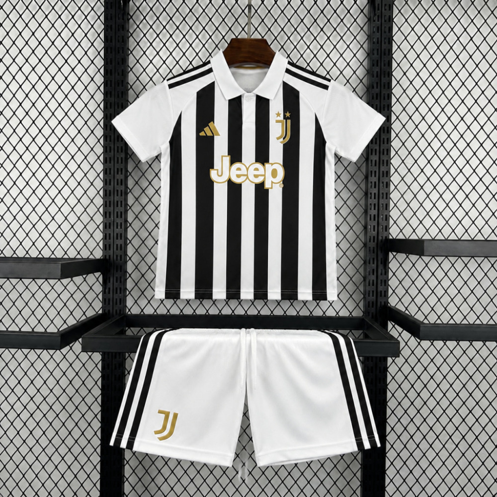 26-27 Juventus Home Soccer Kids Kit Jersey+Shorts