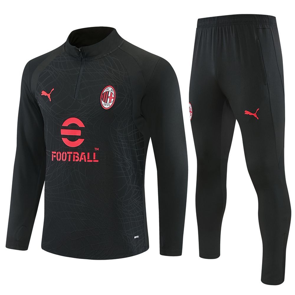 26-27 AC Milan Training Tracksuit Kit(Jacket+Pants) Black