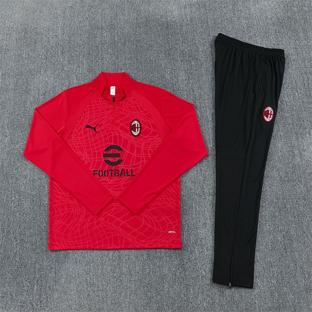 26-27 AC Milan Training Tracksuit Kit(Jacket+Pants) Red