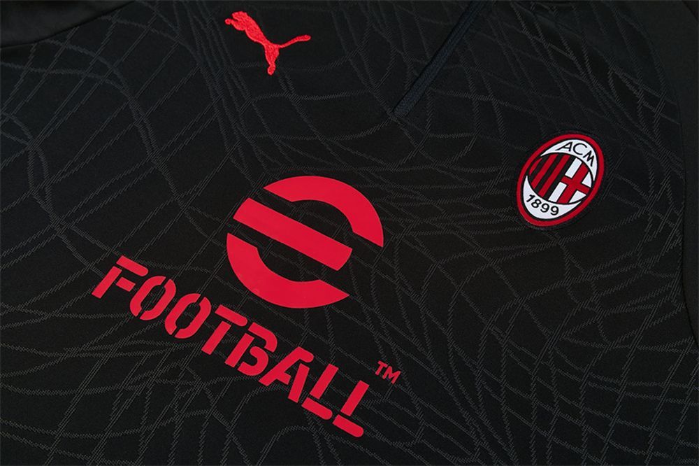 26-27 AC Milan Training Tracksuit Kit(Jacket+Pants) Black