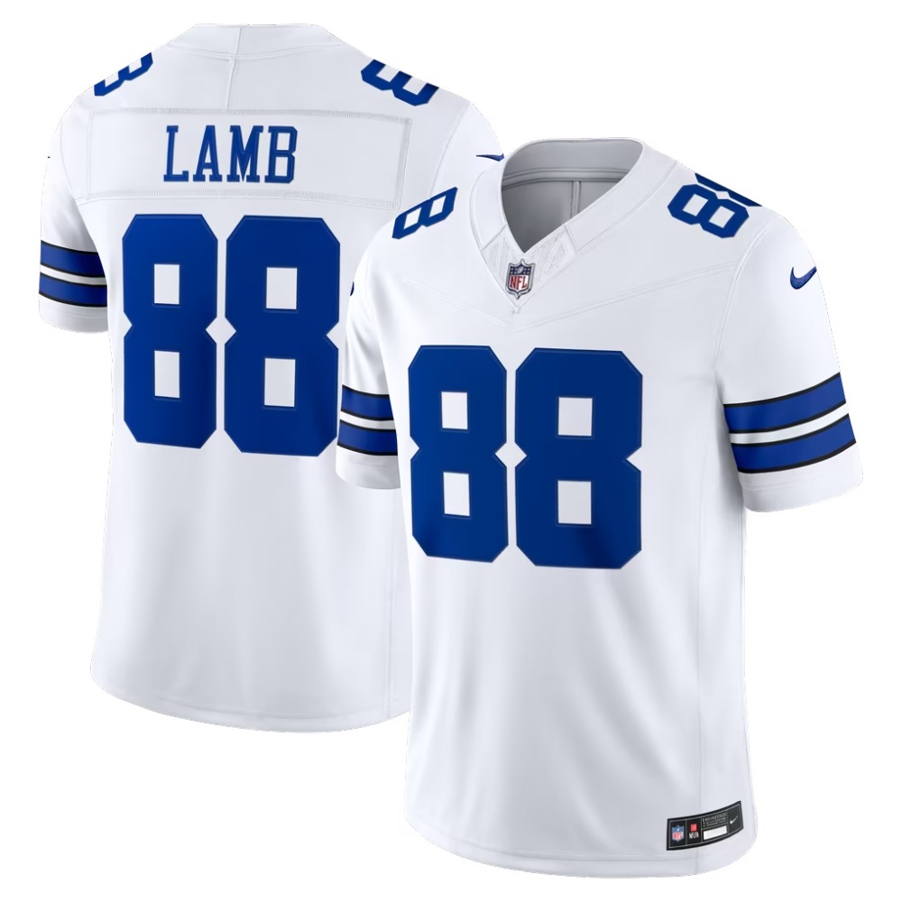 Men's Dallas Cowboys CeeDee Lamb Nike White Vapor F.U.S.E. Stitched Limited Jersey