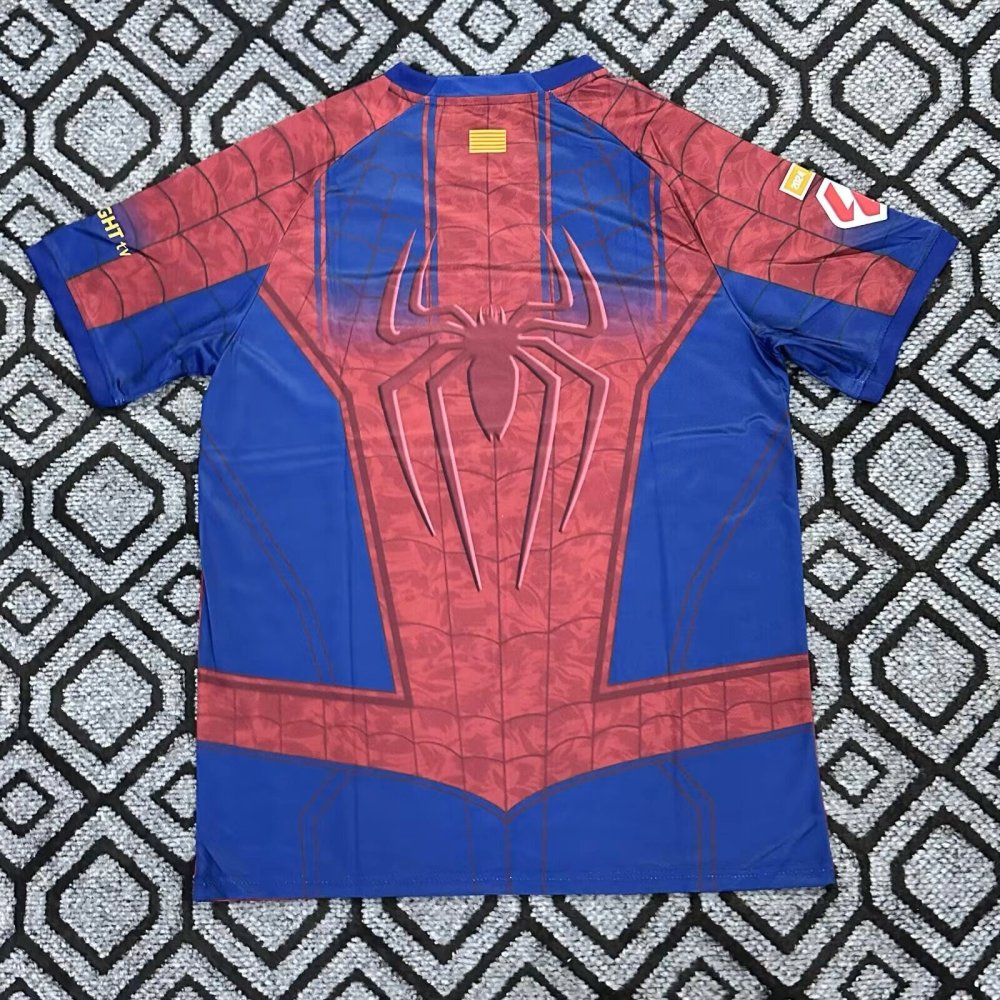 26-27 FC Barcelona X Spiderman Soccer Jersey