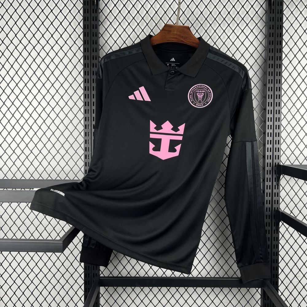 Men's Replica adidas Inter Miami Away Soccer Jersey 2026 Long Sleeve