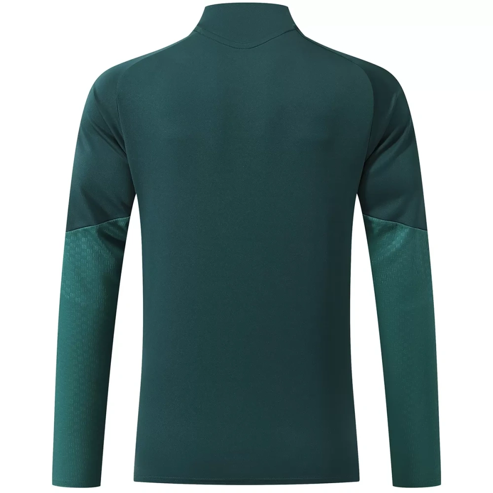 Kids Real Madrid 1/4 Zipper Sweat Kit(Top+Pants) Green 2026/27
