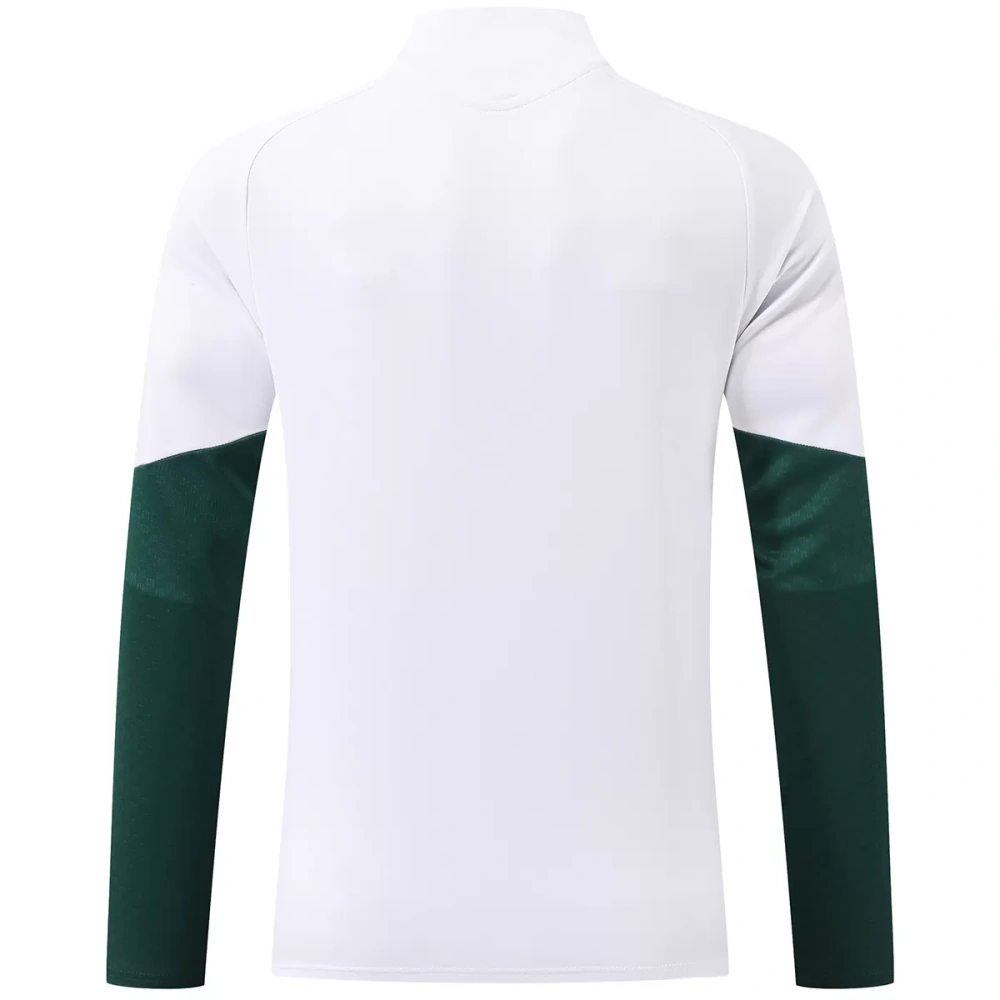 Kids Real Madrid 1/4 Zipper Sweat Kit(Top+Pants) White 2026/27