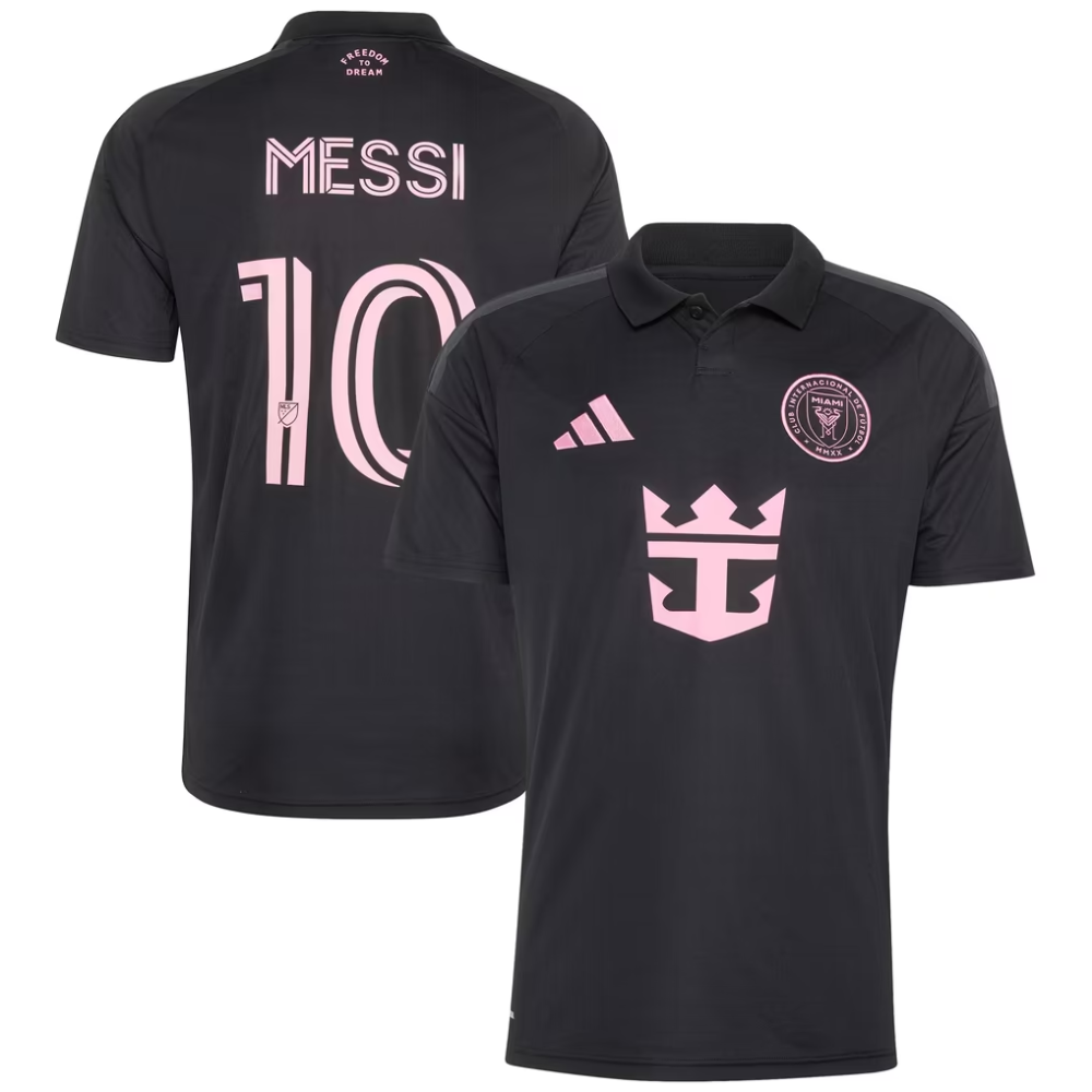 Men's Inter Miami CF Lionel Messi adidas Black 2026 Presagio Replica Jersey