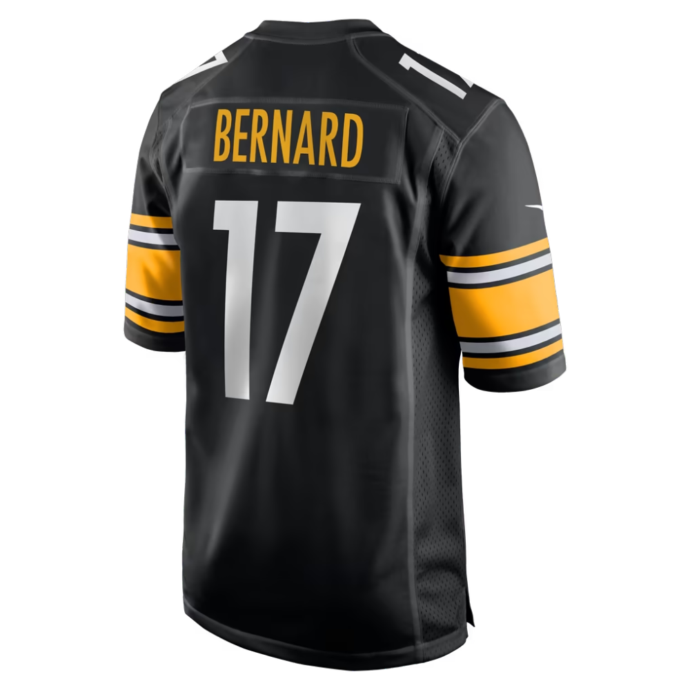 Men's Pittsburgh Steelers Germie Bernard Nike Black Game Jersey Select a si