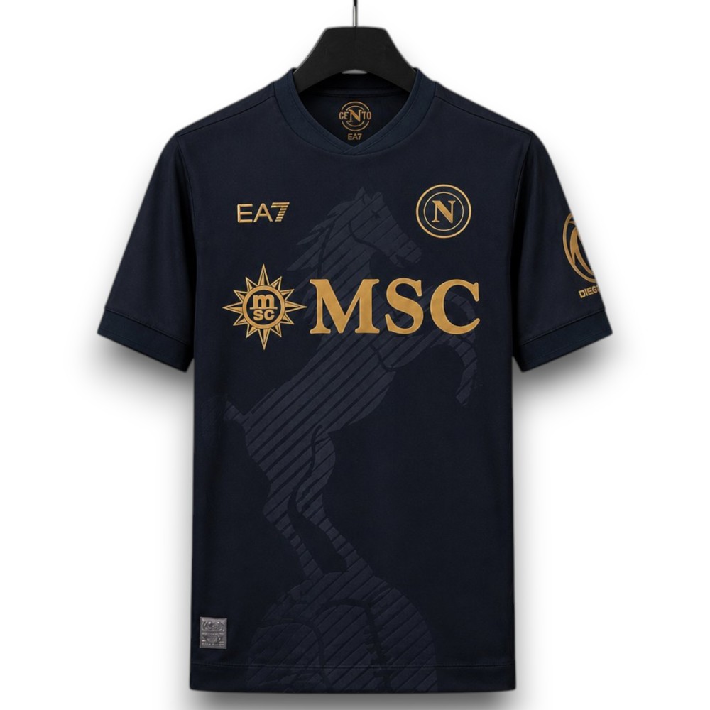 26-27 Napoli Third Away Soccer Jersey Black