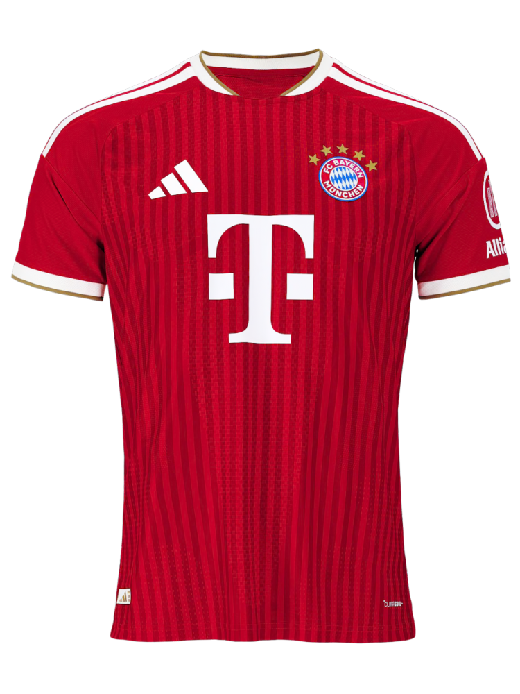 Men Authentic Bayern Jersey Home 26-27 Red- Special Golden Harry Kane Ballon d'Or