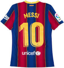 2020/21 FC Barcelona Home Name Set Messi #10