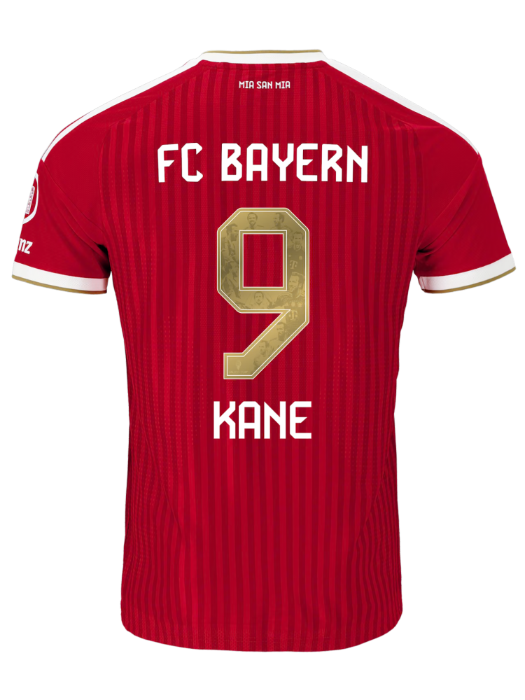 Men Authentic Bayern Jersey Home 26-27 Red- Special Golden Harry Kane Ballon d'Or
