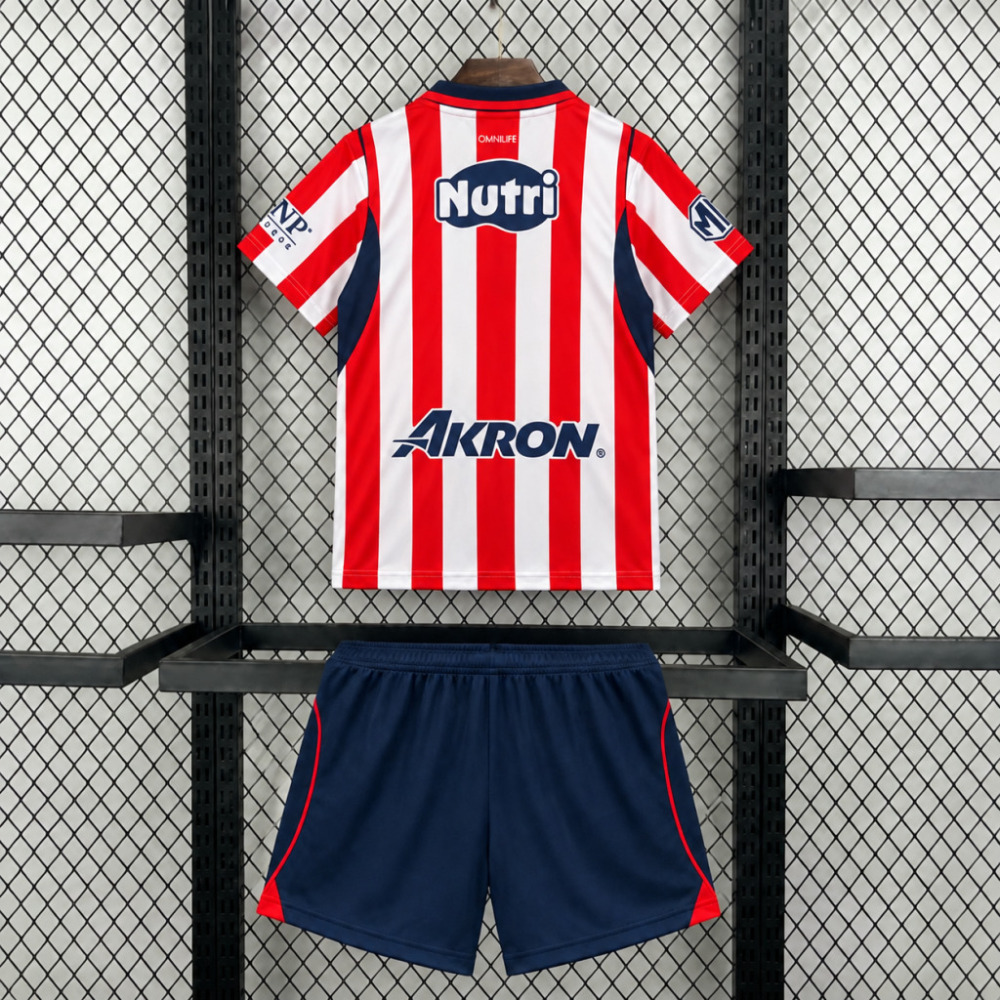 26-27 Chivas Home Soccer Kids Kit