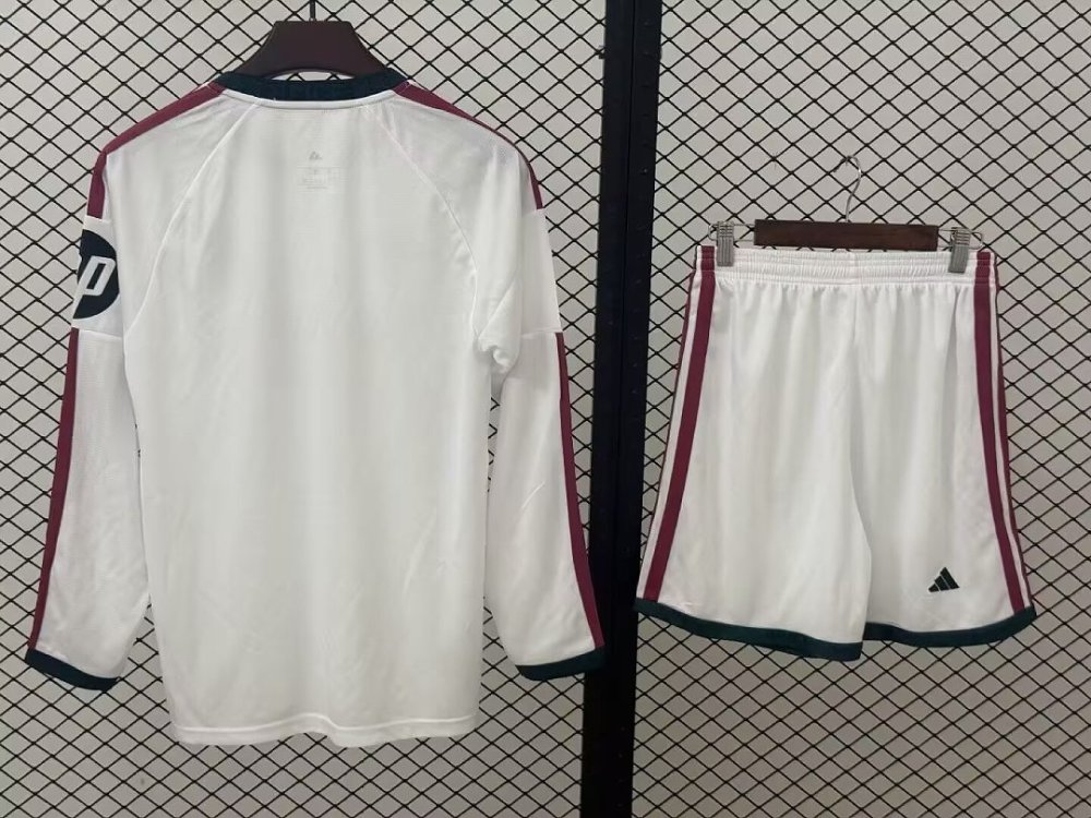 26-27 Real Madrid Home Soccer Kids Kit Long Sleeve