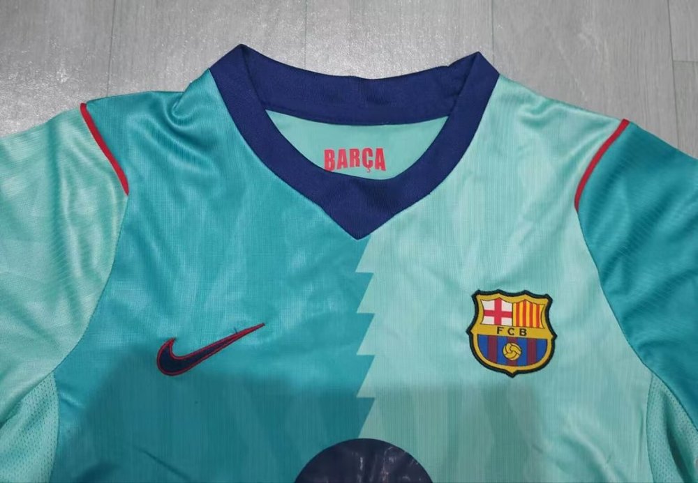 26-27 Barcelona Third Away Kids Kit Long Sleeve