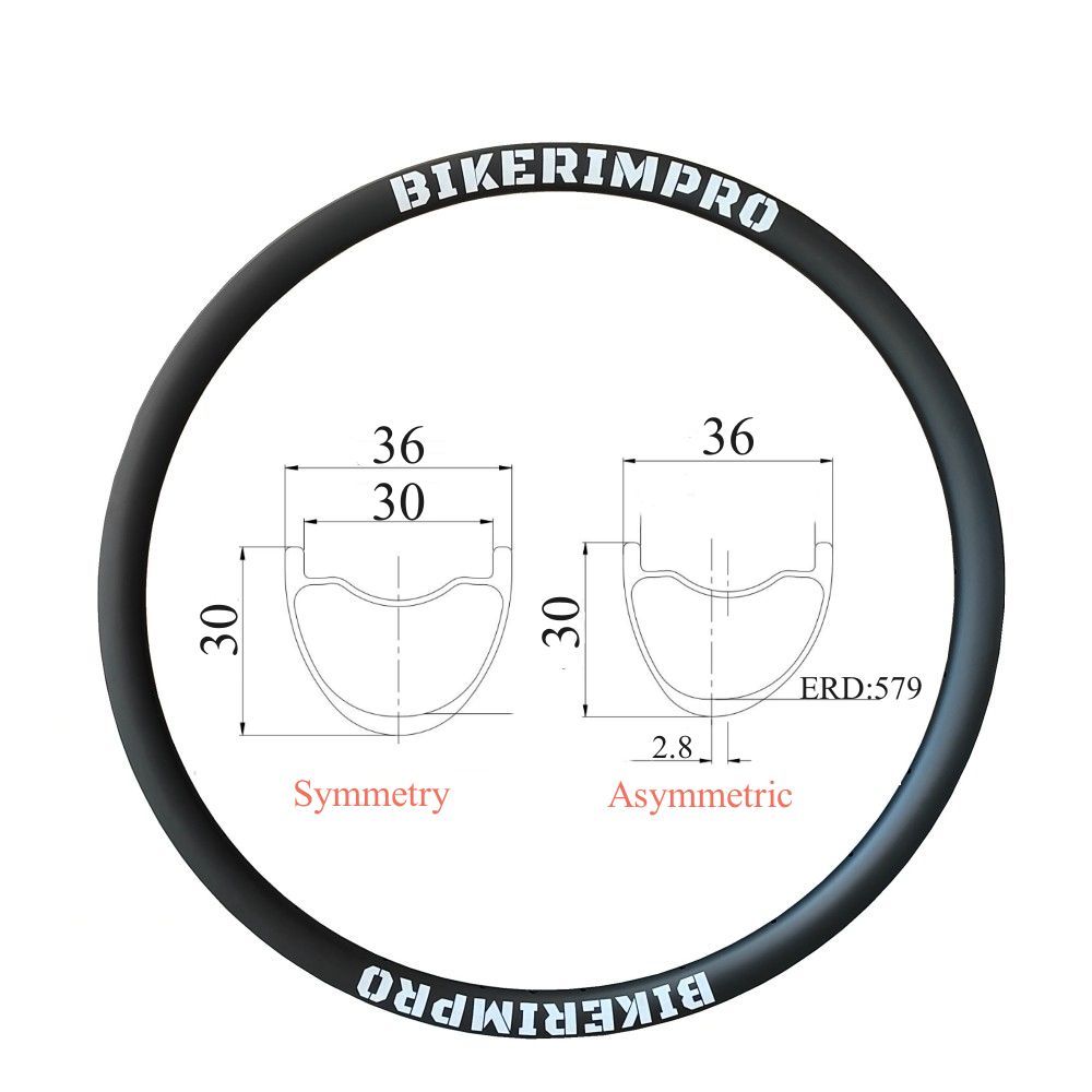 BR36S30  29er Carbon MTB Rims W36mm/ D30mm