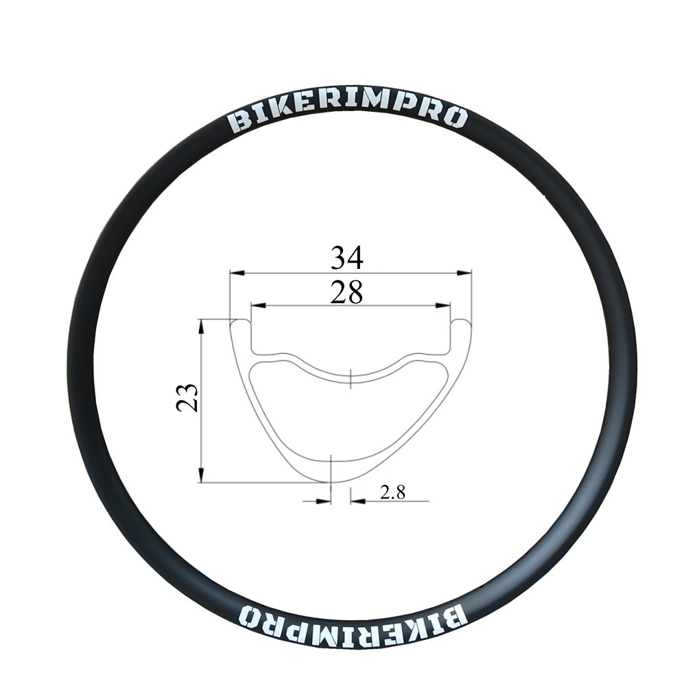BR34A23  29er Carbon MTB Rims 34mm WIDTH 23mm depth carbon rim