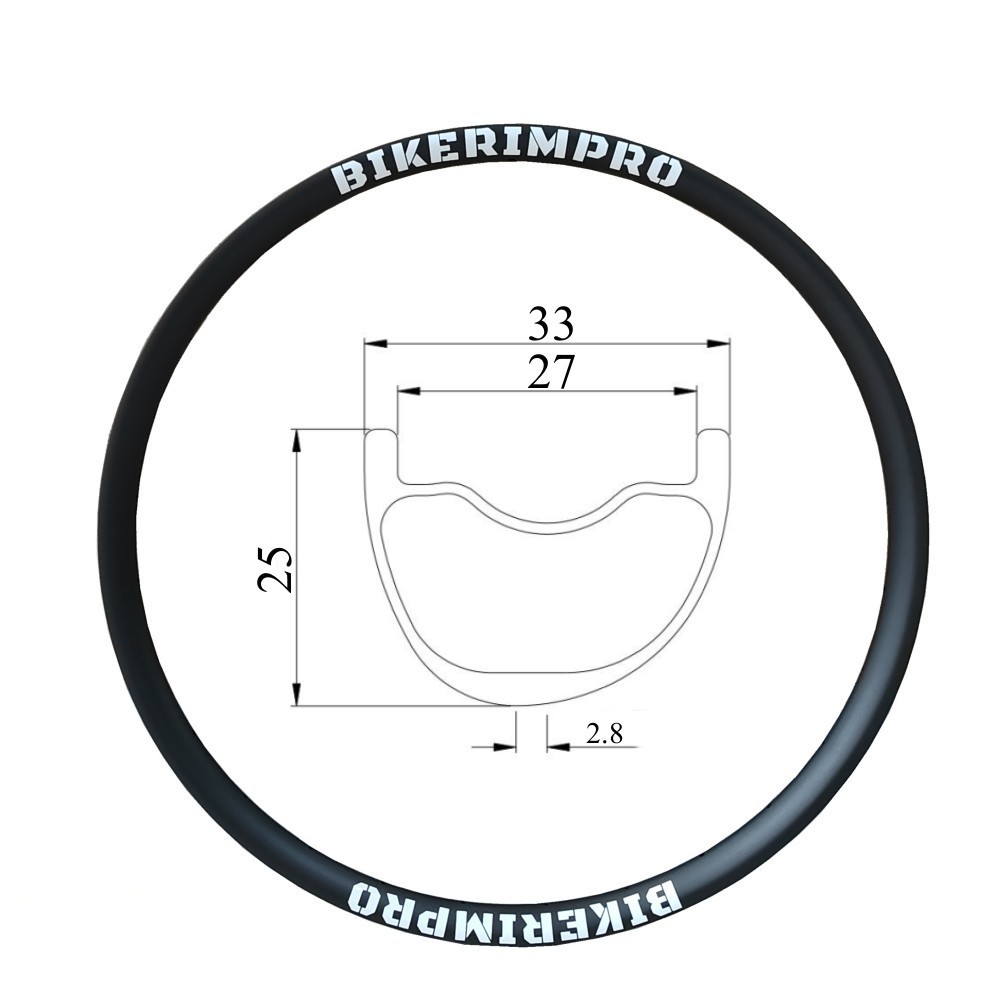 BR33A25 29er Carbon MTB Rims 33mm width 25mm depth