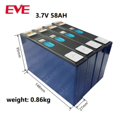 Rechargeable Prismatic  EV NMC Li-Ion Cell 58Ah 60Ah 3.7V Lithium Ion Battery For Electric Bike/Motorcycle,Llithium Ion Battery Manufacturers from China
