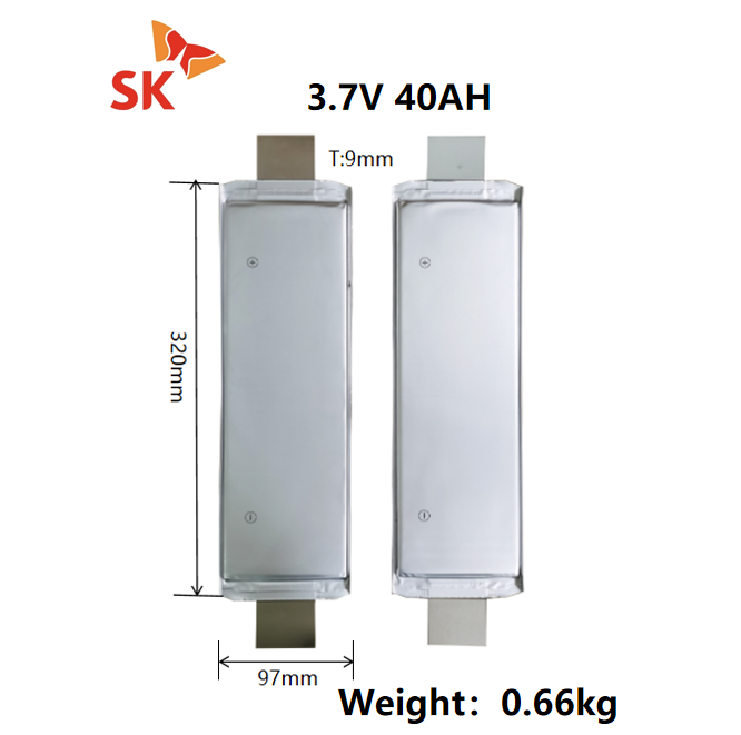 SK 3.7V 40Ah NMC Pouch cell Rechargeable Lithium Ion Battery for golf carts electric bicycle,Llithium Ion Battery Manufacturers from China