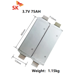 3.7V 75Ah pouch Nmc Battery 75ah High Capacity Battery Solar Nmc 75ah 3.7v Batteries for EV RV Golf cart,Llithium Ion Battery Manufacturers from China