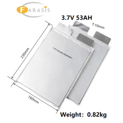 Farasis 3.7V 53ah Nmc Battery 50ah Lithium Polymer Battery Rechargeable Pouch Cell for Electric Scooter Bicycle,Llithium Ion Battery Manufacturers from China