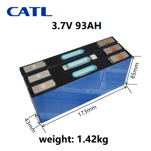 Grade A NEW Factory wholesale CATL 3.7v 93ah Lithium battery power aluminum shell battery battery car tricycle electric car,Llithium Ion Battery Manufacturers from China
