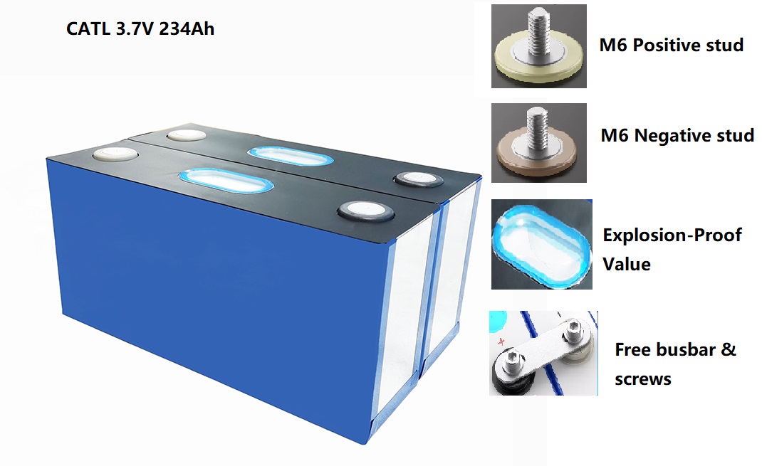 NMC Cell 3.7v CATL 50ah 100AH 117AH 120AH 150AH 180AH 169AH 200AH 218AH ...