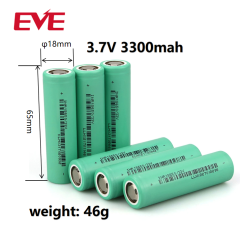 EVE 33V 18650 3200mAh 3.6V Rechargeable 3.7V lithium Battery cell ideal for battery packs,Llithium Ion Battery Manufacturers from China