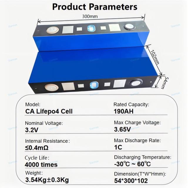 Starmax Catl 3.2V 206Ah 190Ah Lithium Lifepo4 Battery Rechargeable Prismatic Cells,Llithium Ion Battery Manufacturers from China
