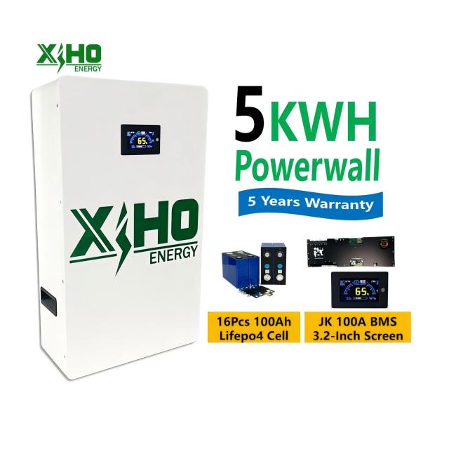 5Kwh 51.2V 100Ah Solar Battery Pack For Home With 16S 100A BMS EVE 3.2V 100AH Grade A Lifepo4 Cell,Llithium Ion Battery Manufacturers from China
