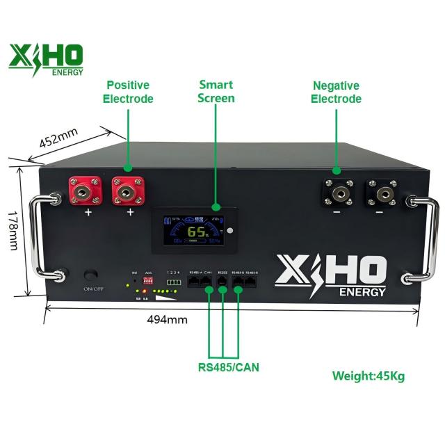 5Kwh 51.2V 48V 100Ah Solar Home Home Energy Storage Rack Mounted Battery Pack 16S 100A BMS EVE 3.2V 100AH Grade A Lifepo4 Cell,Llithium Ion Battery Manufacturers from China