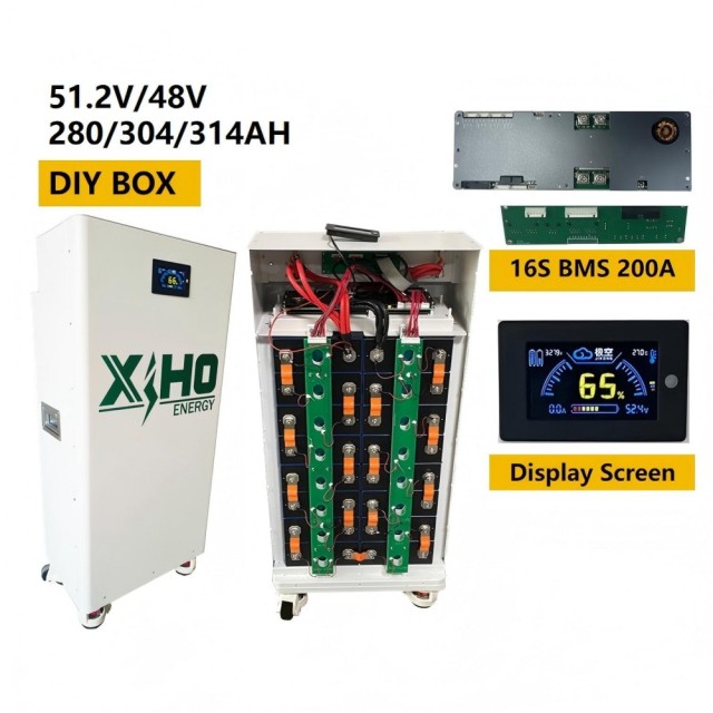 51.2V 48V 16S 314Ah 300Ah 280Ah Semi-Finished Vertical LifePo4 Battery Pack DIY Kits With JK 200A BMS for Home Solar Energy Storage,Llithium Ion Battery Manufacturers from China