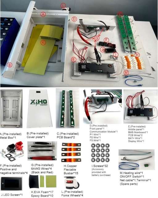 51.2V 48V 16S 314Ah 300Ah 280Ah Semi-Finished Vertical LifePo4 Battery Pack DIY Kits With JK 200A BMS for Home Solar Energy Storage,Llithium Ion Battery Manufacturers from China