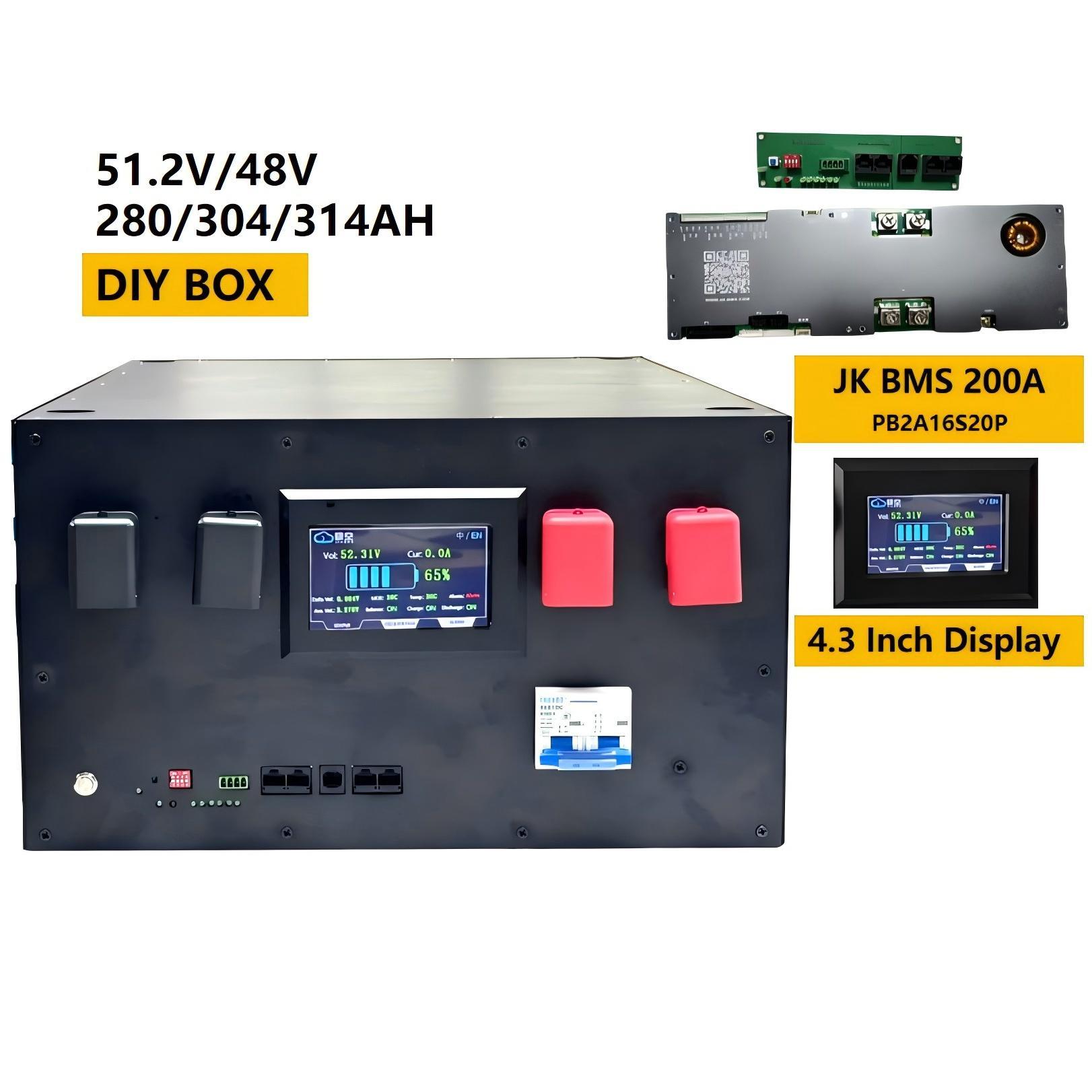 51.2V 280Ah Stackable LiFePO4 Solar Energy Storage Battery Pack 15kwh LFP  Home Energy Storage With Smart BMS LED Display,Llithium Ion Battery Manufacturers from China