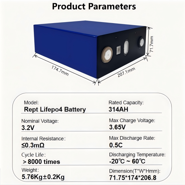 Starmax Rept 314Ah 8000 Cycle Lifepo4 Battery 3.2V Lithium Ion Phosphate Battery For Home Energy Storage,Llithium Ion Battery Manufacturers from China