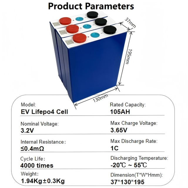 EVE 3.2V 105Ah  Lithium Iron Phosphate Battery lifepo4 Battery Cells for Home Energy Storage,Llithium Ion Battery Manufacturers from China
