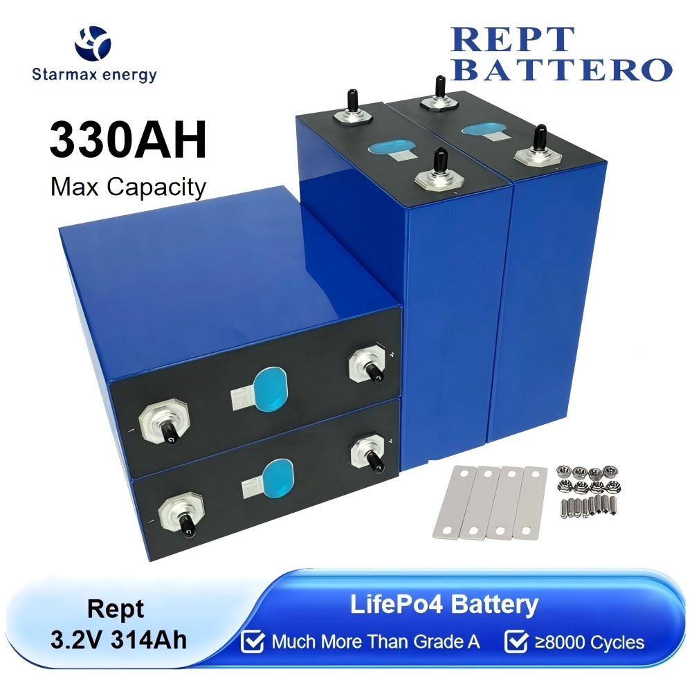Starmax Rept 314Ah 8000 Cycle Lifepo4 Battery 3.2V Lithium Ion Phosphate Battery For Home Energy Storage,Llithium Ion Battery Manufacturers from China