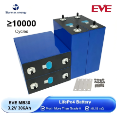 Eve 306Ah Rechargeable Prismatic Cell 10000 Cycles 3.2V LiFePo4 Battery Cells for Home Energy Storage,Llithium Ion Battery Manufacturers from China