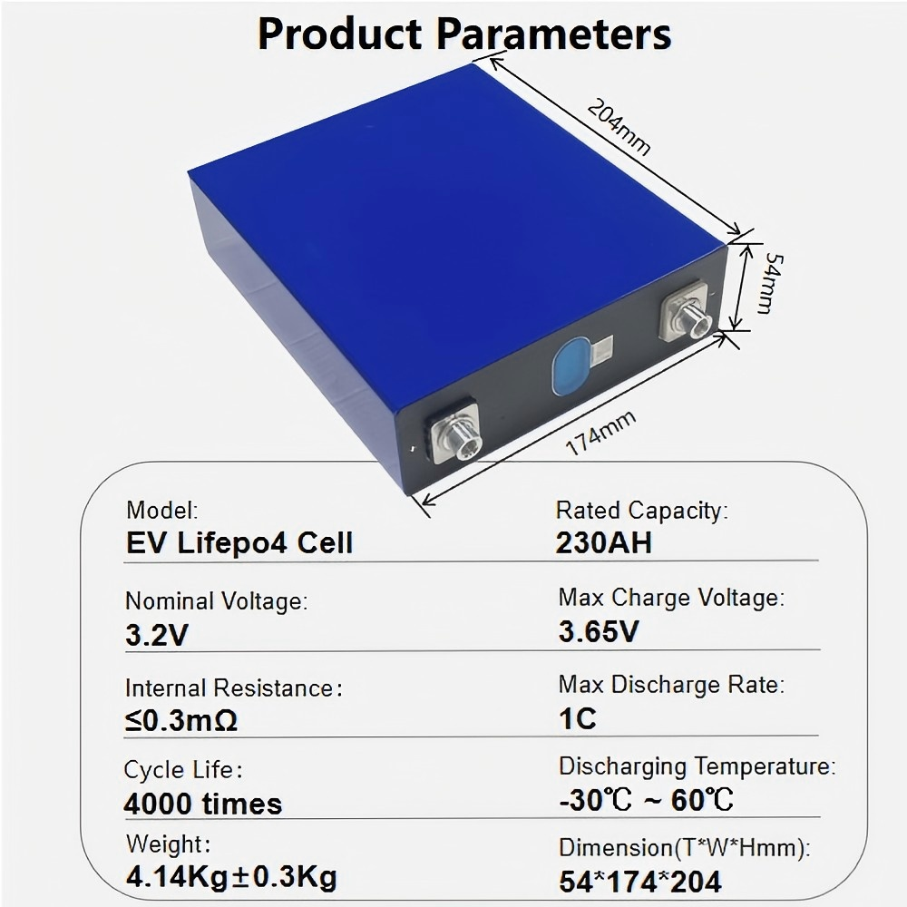 EVE 3.2V 230Ah lifepo4 cells deep cycle prismatic battery 280ah lifepo4 battery for  solar energy storage system,Llithium Ion Battery Manufacturers from China