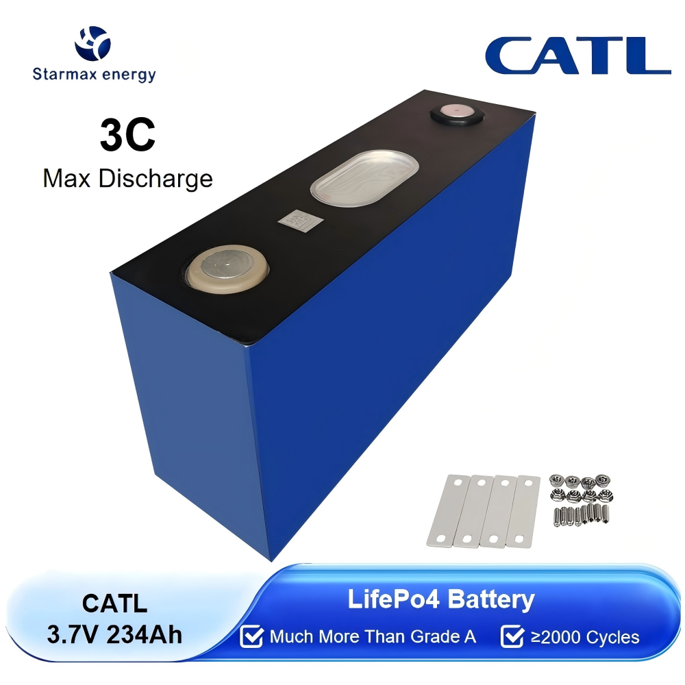 Starmax NMC Prismatic Cells Catl 3.7V 234Ah NCM Rechargeable Battery for Electric Vehicles Boats,Llithium Ion Battery Manufacturers from China