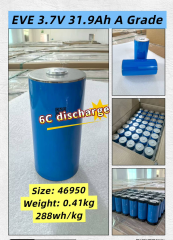 EVE 46950 3.7V 31.9Ah cylindrical ternary lithium battery for electric car, electric bike, electric scooter, electric robot and strong light flashlight,Llithium Ion Battery Manufacturers from China