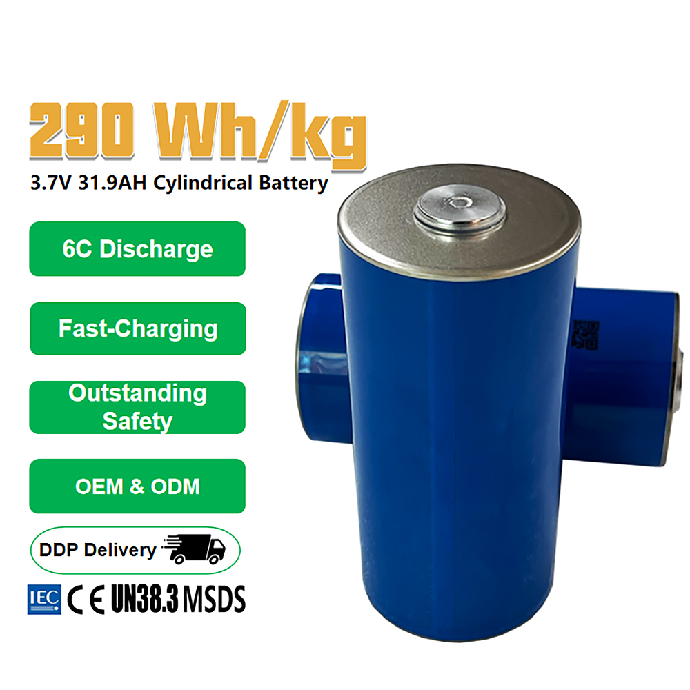 EVE G11E 3.7V 31.9AH 32.4Ah 46950 Cylindrical NCM Cell Discharge 6C High Energy Density Manufacturing Factory OEM ODM,Llithium Ion Battery Manufacturers from China