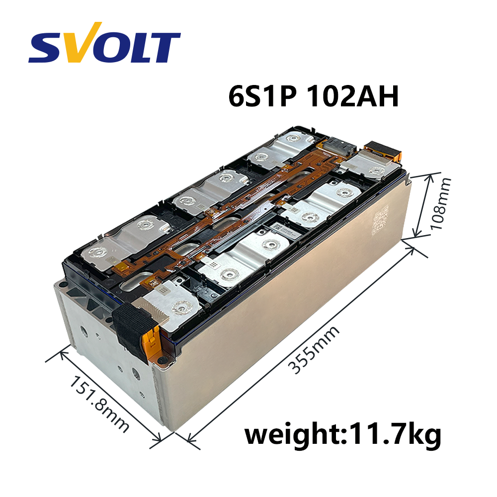 Starmax Svolt  22.2V 6S1P Nmc Battery Module 3.7V 102Ah 6Pcs Rechargeable Prismatic Cells Lithium Ion Batteries for Forklift,Llithium Ion Battery Manufacturers from China